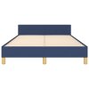 Rám postele s čelem bez matrace modrý 120x200 cm textil 347405