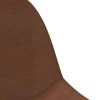 Barové židle 2 ks hnědé textil 333384