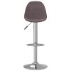 Barové židle 2 ks taupe textil 333390