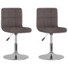 Otočné jídelní židle 2 ks taupe textil 334218