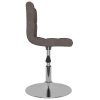 Otočné jídelní židle 2 ks taupe textil 334218