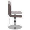 Otočné jídelní židle 2 ks taupe textil 334218