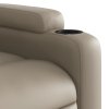 Polohovací křeslo cappuccino umělá kůže 372433