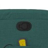 Masážní polohovací křeslo tmavě zelené textil 373428