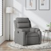 Polohovací křeslo tmavě šedé textil 373463