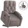 Zvedací polohovací křeslo taupe textil 3204718