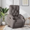 Zvedací polohovací křeslo taupe textil 3204718