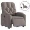 Elektrické polohovací křeslo taupe textil 3204694