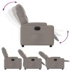Elektrické polohovací křeslo taupe textil 3204694