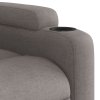 Elektrické zvedací masážní polohovací křeslo taupe textil 3204640