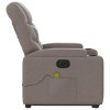 Elektrické zvedací masážní polohovací křeslo taupe textil 3204640