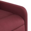 Zvedací polohovací křeslo vínové textil 3206702