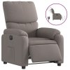 Elektrické polohovací křeslo taupe textil 3204808