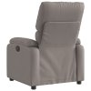 Elektrické polohovací křeslo taupe textil 3204808