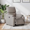Elektrické polohovací křeslo taupe textil 3204808