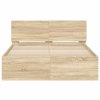 Rám postele s čelem dub sonoma 120 x 190 cm 3207513