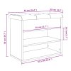 Lavice s botníkem kouřový dub 62 x 32 x 50 cm kompozitní dřevo 835100