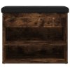 Lavice s botníkem kouřový dub 62 x 32 x 50 cm kompozitní dřevo 835100