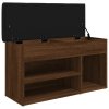 Lavice s botníkem hnědý dub 82 x 32 x 45,5 cm kompozitní dřevo 835032