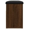 Lavice s botníkem hnědý dub 82 x 32 x 45,5 cm kompozitní dřevo 835032