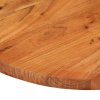Stolní deska 90 x 40 x 2,5 cm oválná masivní akáciové dřevo 370083