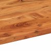 Stolní deska 90 x 40 x 2,5 cm oválná masivní akáciové dřevo 370083