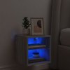 Nástěnná TV skříňka s LED osvětlením šedá sonoma 30x28,5x30 cm 836983