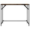 Psací stůl kouřový dub 100 x 45 x 76 cm kompozitní dřevo a ocel 842268