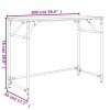 Psací stůl kouřový dub 100 x 45 x 76 cm kompozitní dřevo a ocel 842268