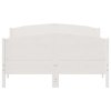 Postel bez matrace bílá 140 x 200 cm masivní borovice 3216174