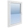 Okenní fólie matné pruhovaný design PVC 3206471