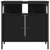 Koupelnová skříňka pod umyvadlo černá 60x30x60 cm kompozit 842436