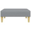 Podnožka světle šedá 77 x 55 x 31 cm textil 379553