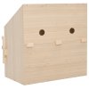 Snáškové hnízdo 2 boxy 63 x 40 x 65 cm masivní borovice 170651