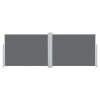 Zatahovací boční markýza / zástěna antracitová 120 x 1000 cm 48480