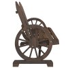 Zahradní židle Adirondack 2místná masivní jedlové dřevo 365096