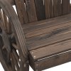 Zahradní židle Adirondack 2místná masivní jedlové dřevo 365096
