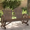 Zahradní židle Adirondack 2místná masivní jedlové dřevo 365096