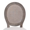 Jídelní židle 2 ks krémové textil 244089