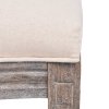 Jídelní židle 2 ks krémové textil 244089