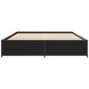 Rám postele černý 120 x 200 cm kompozitní dřevo a kov 3279847