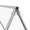 Klec pro kuřata stříbrná 200 x 100 x 190 cm pozinkovaná ocel 172550