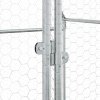 Klec pro kuřata stříbrná 200 x 100 x 190 cm pozinkovaná ocel 172550