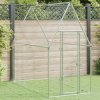 Klec pro kuřata stříbrná 200 x 100 x 190 cm pozinkovaná ocel 172550