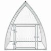 Klec pro kuřata stříbrná 100 x 105 x 120 cm pozinkovaná ocel 172552