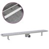 Rovný sprchový odtokový žlab bubliny 930 x 140 mm nerezová ocel 142193