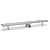 Rovný sprchový odtokový žlab bubliny 930 x 140 mm nerezová ocel 142193
