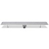 Rovný sprchový odtokový žlab bubliny 930 x 140 mm nerezová ocel 142193