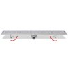 Rovný sprchový odtokový žlab bubliny 930 x 140 mm nerezová ocel 142193