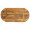 Stolní deska 100x40x2,5 cm oválná masivní mangovníkové dřevo 370144